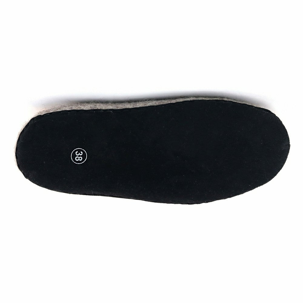 Womens Astoria Noir Wool House Slippers | Plow & Hearth