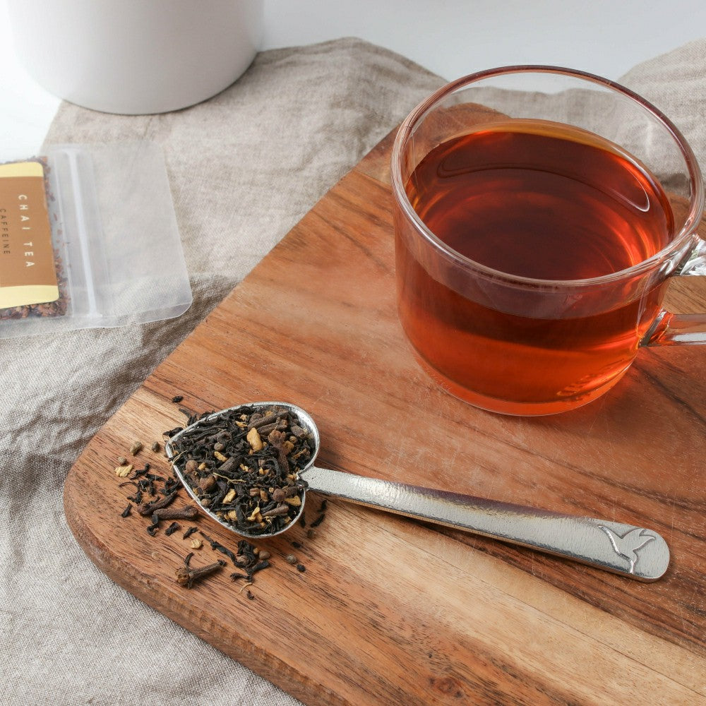 Heirloom Heart Pewter Tea Scoop | Plow & Hearth