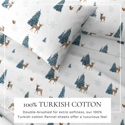 4-Piece Turkish Cotton Flannel Sheet - Whittaker Collection | Plow & Hearth