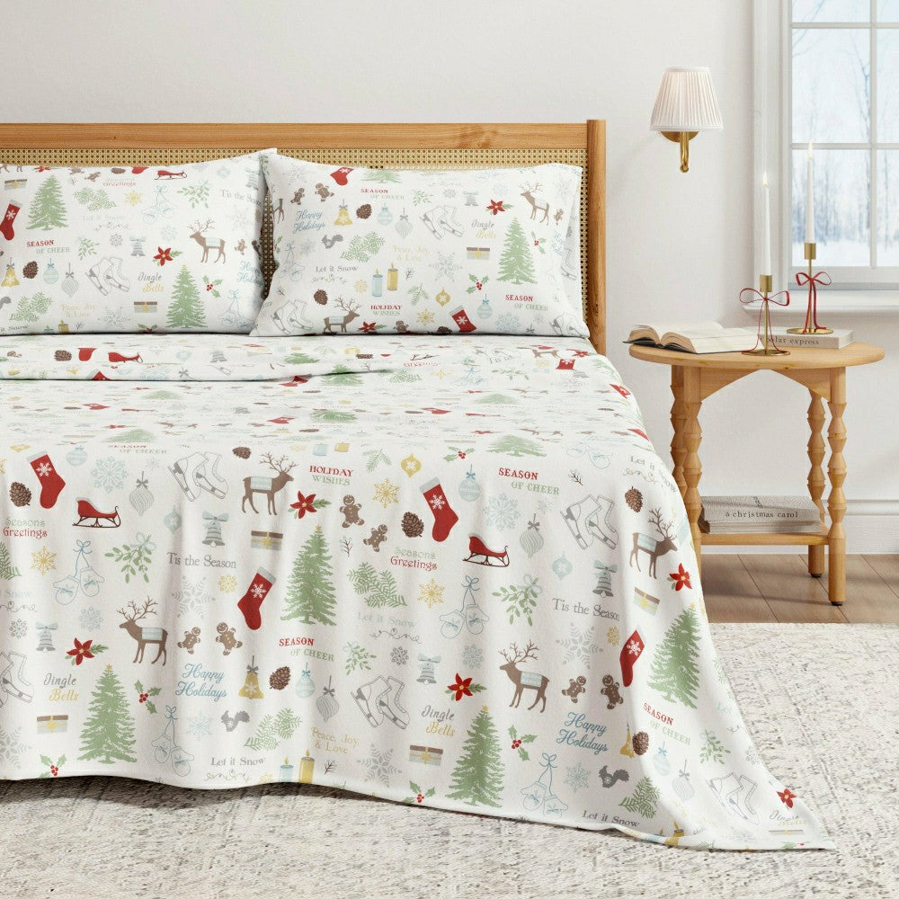 4-Piece Turkish Cotton Flannel Sheet - Whittaker Collection | Plow & Hearth