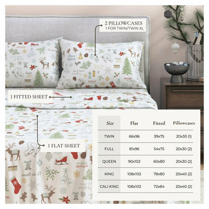 4-Piece Turkish Cotton Flannel Sheet - Whittaker Collection | Plow & Hearth
