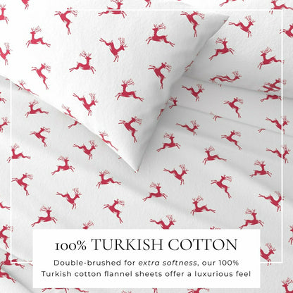 4-Piece Turkish Cotton Flannel Sheet - Whittaker Collection | Plow & Hearth