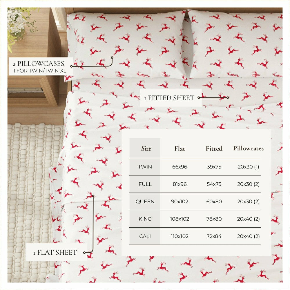 4-Piece Turkish Cotton Flannel Sheet - Whittaker Collection | Plow & Hearth