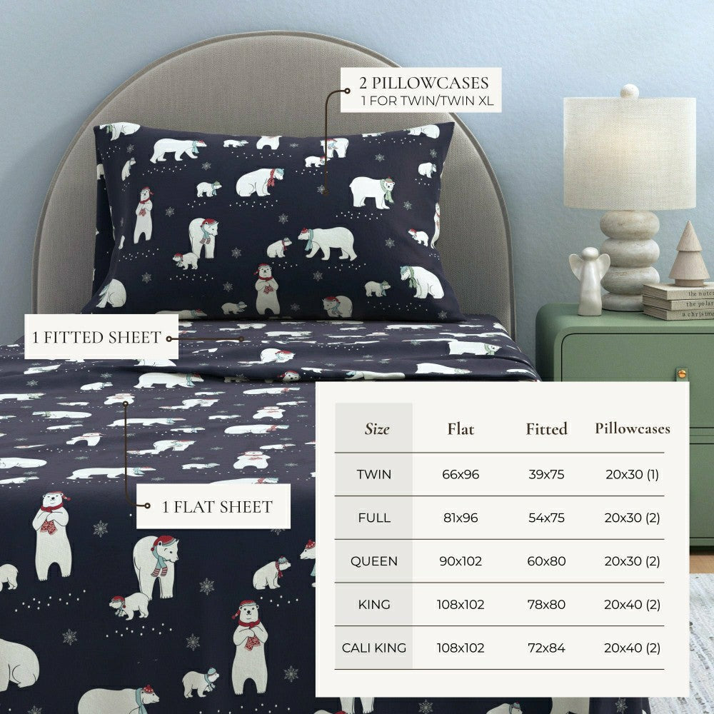 4-Piece Turkish Cotton Flannel Sheet - Whittaker Collection | Plow & Hearth