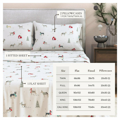 4-Piece Turkish Cotton Flannel Sheet - Whittaker Collection | Plow & Hearth