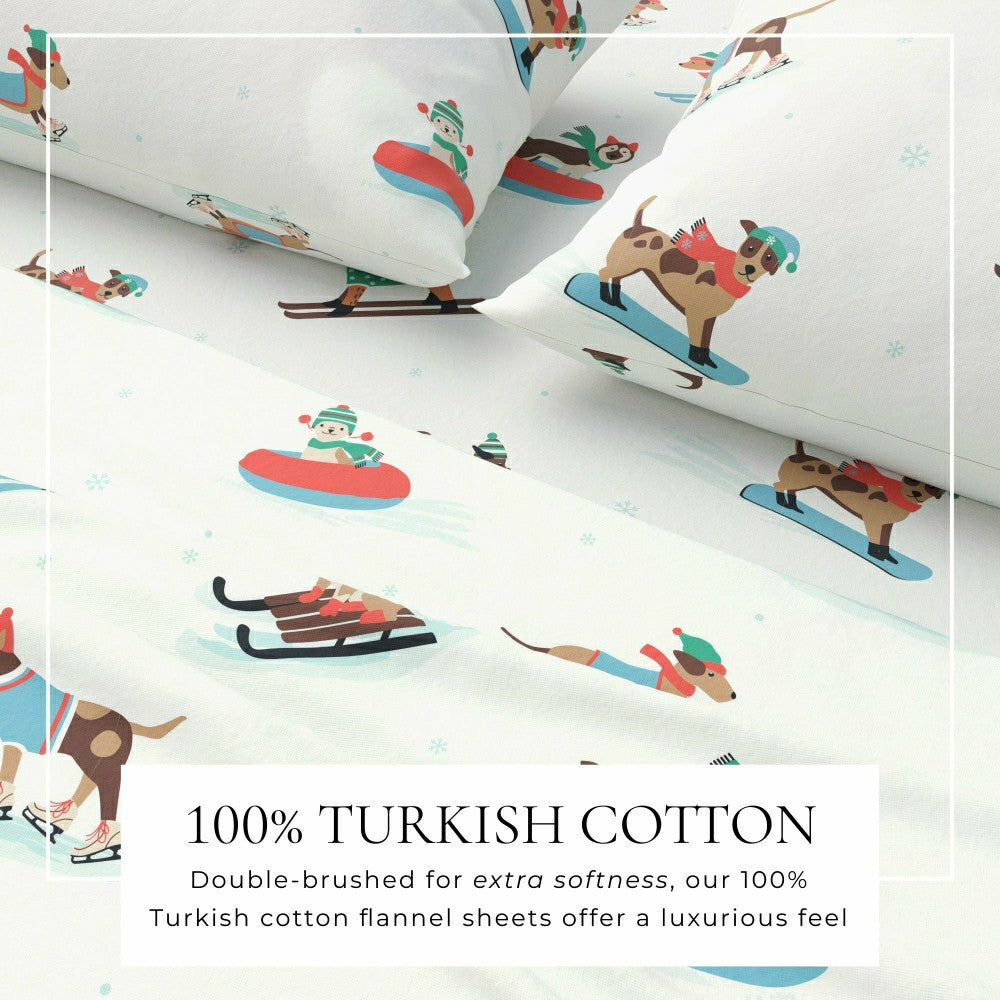 4-Piece Turkish Cotton Flannel Sheet - Whittaker Collection | Plow & Hearth