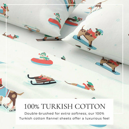 4-Piece Turkish Cotton Flannel Sheet - Whittaker Collection | Plow & Hearth