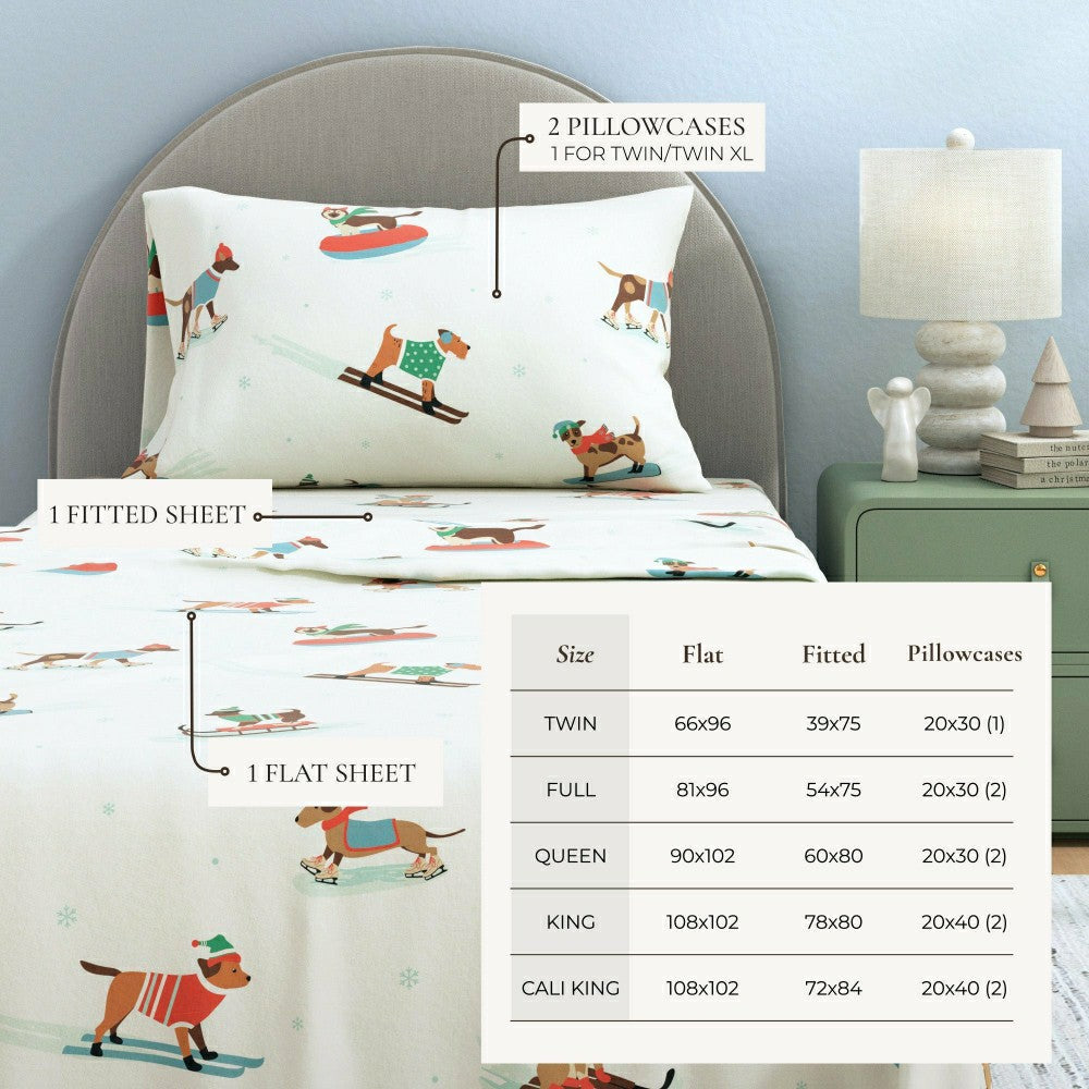 4-Piece Turkish Cotton Flannel Sheet - Whittaker Collection | Plow & Hearth