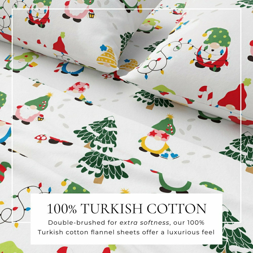 4-Piece Turkish Cotton Flannel Sheet - Whittaker Collection | Plow & Hearth