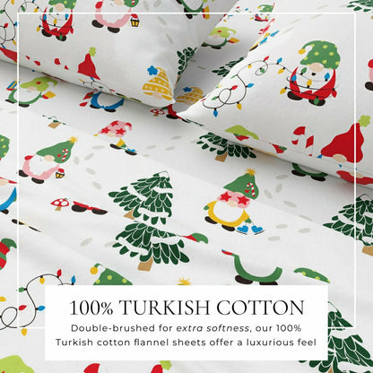 4-Piece Turkish Cotton Flannel Sheet - Whittaker Collection | Plow & Hearth