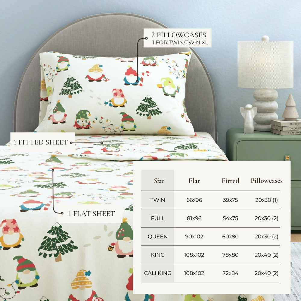 4-Piece Turkish Cotton Flannel Sheet - Whittaker Collection | Plow & Hearth