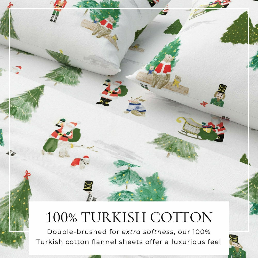 4-Piece Turkish Cotton Flannel Sheet - Whittaker Collection | Plow & Hearth