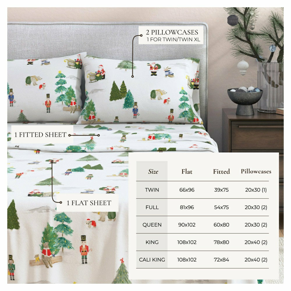 4-Piece Turkish Cotton Flannel Sheet - Whittaker Collection | Plow & Hearth