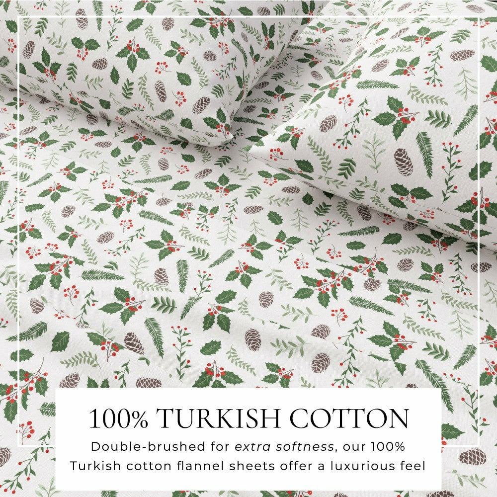 4-Piece Turkish Cotton Flannel Sheet - Whittaker Collection | Plow & Hearth