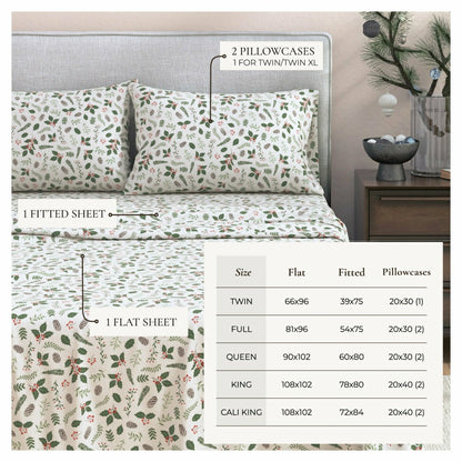 4-Piece Turkish Cotton Flannel Sheet - Whittaker Collection | Plow & Hearth