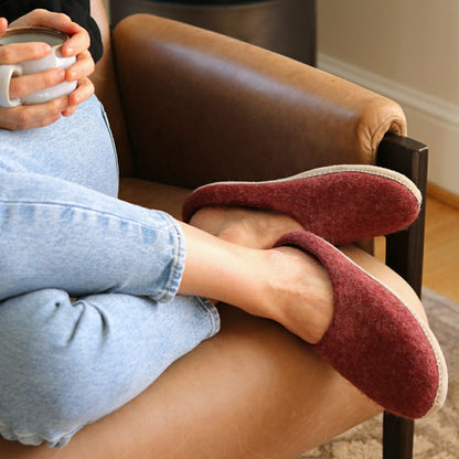 Womens Astoria Wool House Slippers | Plow & Hearth