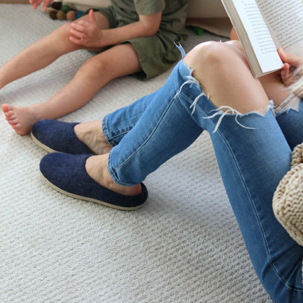 Womens Astoria Wool House Slippers | Plow & Hearth