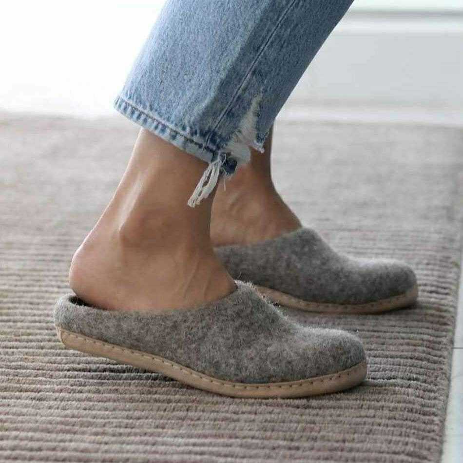 Womens Astoria Wool House Slippers | Plow & Hearth