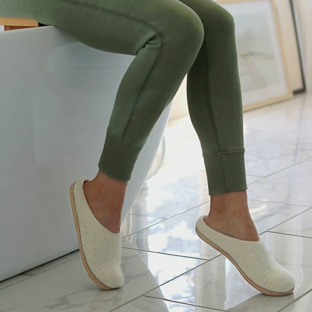 Womens Astoria Wool House Slippers | Plow & Hearth