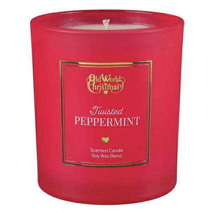 Twisted Peppermint Candle | Plow & Hearth