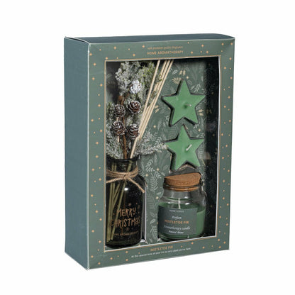 Shades of Emerald Candle and Diffuser, Soy Blend Wax Candle and Diffus | Plow & Hearth