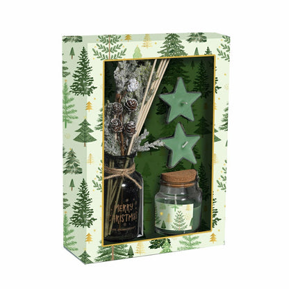Shades of Emerald Candle and Diffuser, Soy Blend Wax Candle and Diffus | Plow & Hearth