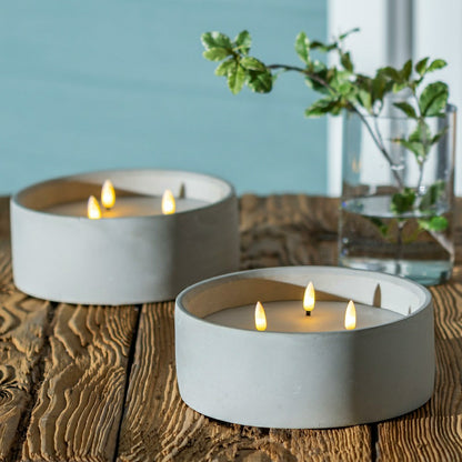 Gray LED Outdoor Candle | Plow & Hearth