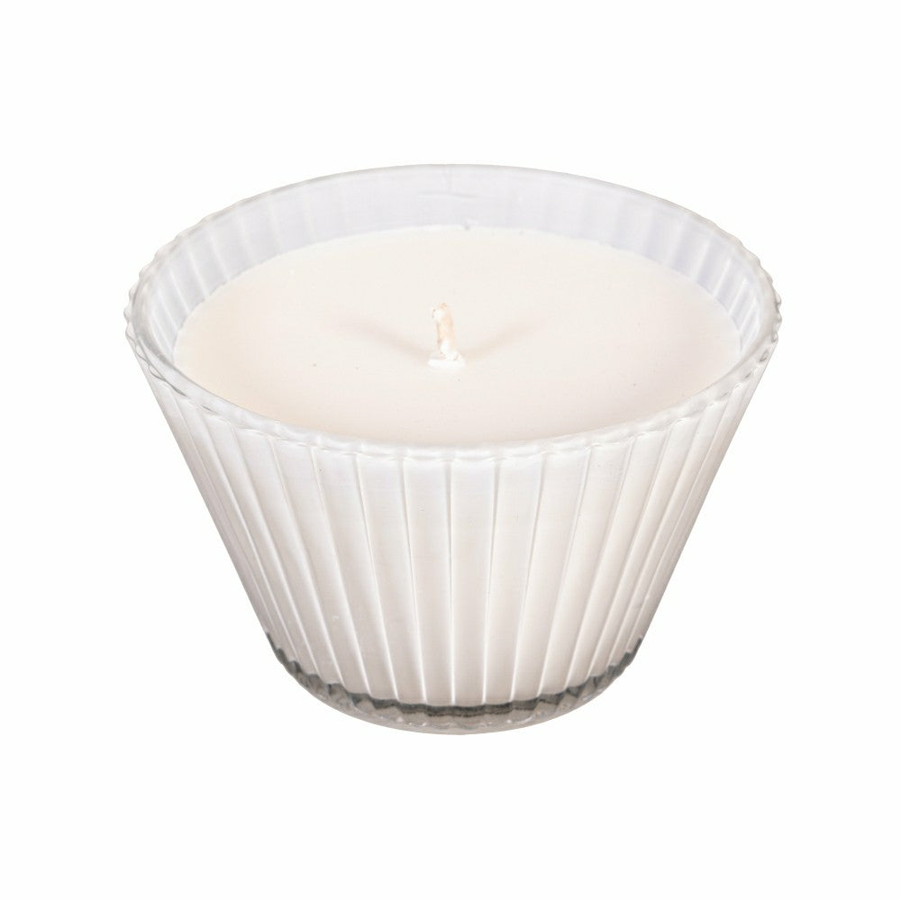 Ribbed Cupcake Glass, Bright White | Plow & Hearth