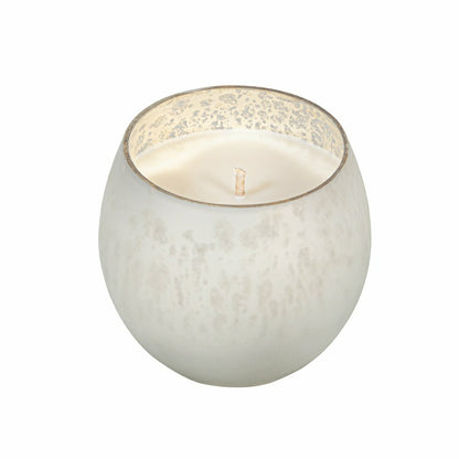 Hop Into Spring Egg Mercury Glass Candle Bright White | Plow & Hearth