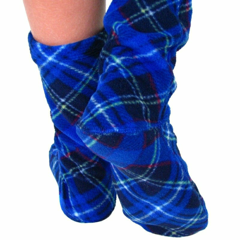 Polar Feet Adult Socks - Blue Argyle | Plow & Hearth
