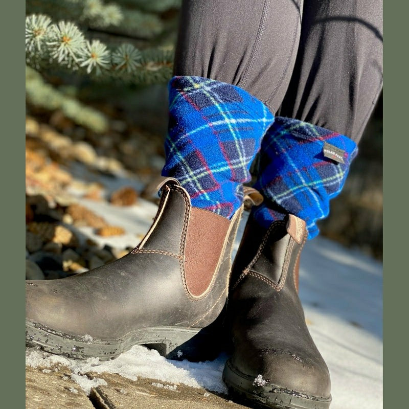 Polar Feet Adult Socks - Blue Argyle | Plow & Hearth