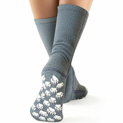 Polar Feet Fleece Socks - Soft Grey | Plow & Hearth