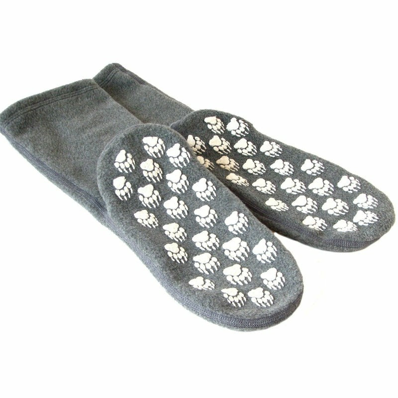 Polar Feet Fleece Socks - Soft Grey | Plow & Hearth