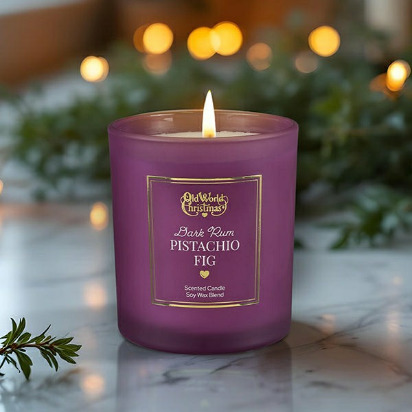 Dark Rum Pistachio Fig Candle | Plow & Hearth