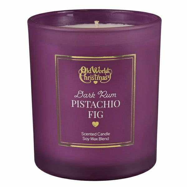 Dark Rum Pistachio Fig Candle | Plow & Hearth