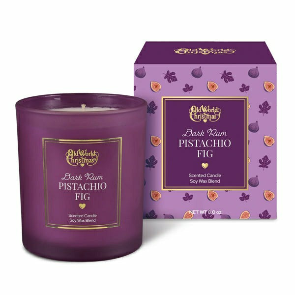 Dark Rum Pistachio Fig Candle | Plow & Hearth