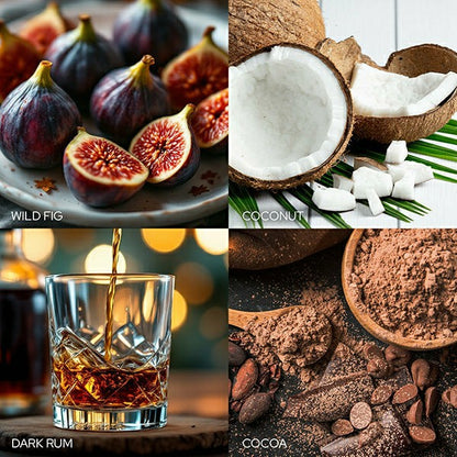 Dark Rum Pistachio Fig Candle | Plow & Hearth