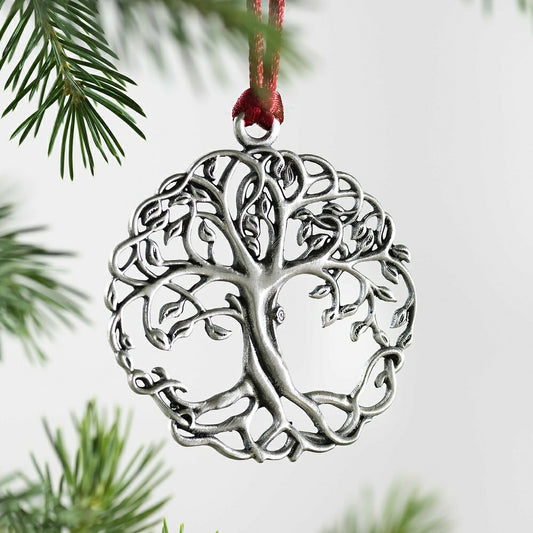 Tree of Life Solid Pewter Ornament | Plow & Hearth