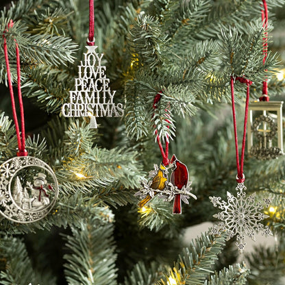 Snowman Solid Pewter Ornament | Plow & Hearth