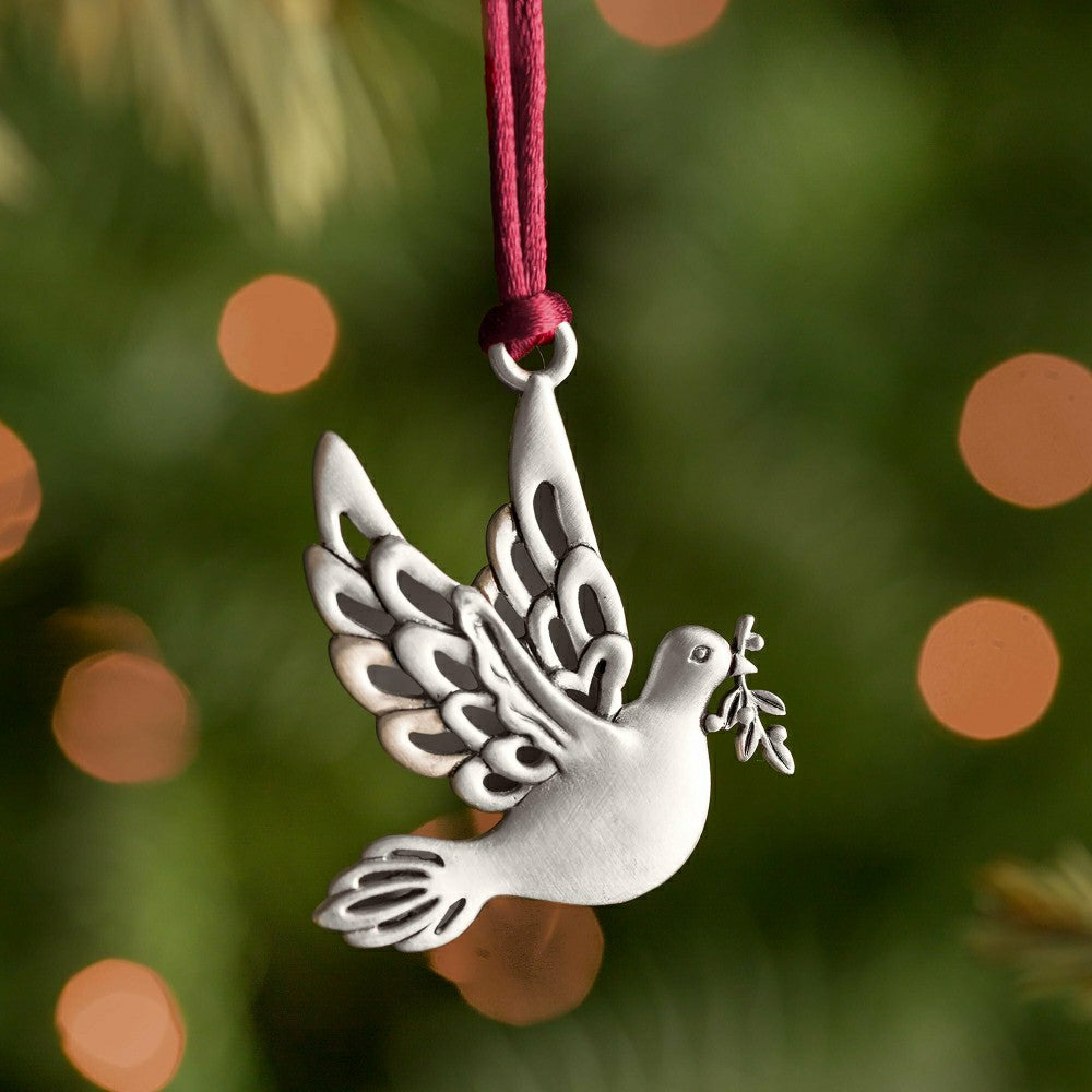 Dove Ornament Solid Pewter | Plow & Hearth
