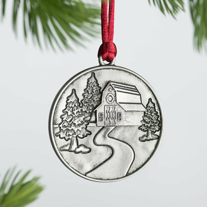 Solid Pewter Christmas Tree Ornament | Plow & Hearth