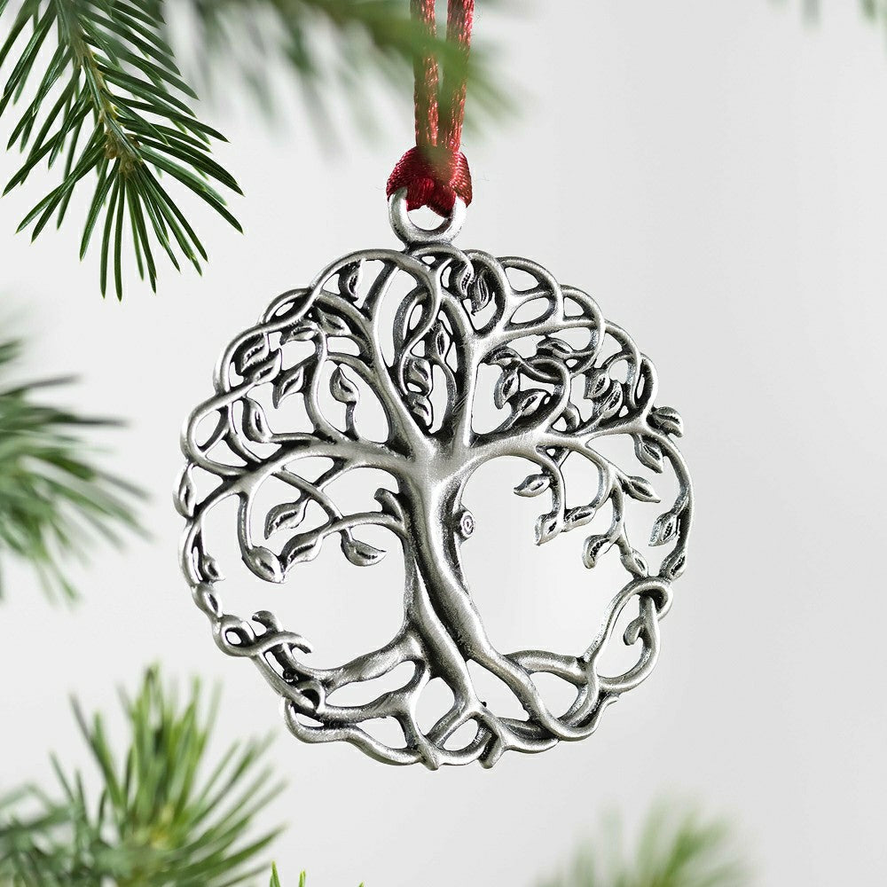 Solid Pewter Christmas Tree Ornament | Plow & Hearth