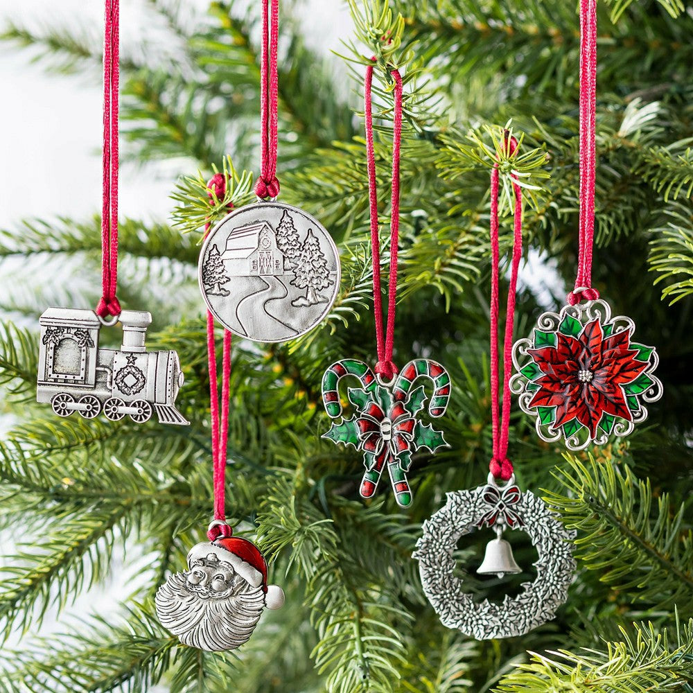 Solid Pewter Christmas Tree Ornament | Plow & Hearth