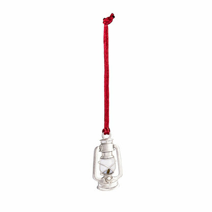 Holly Homestead Ornament Solid Pewter Lantern, 2.28"H | Plow & Hearth