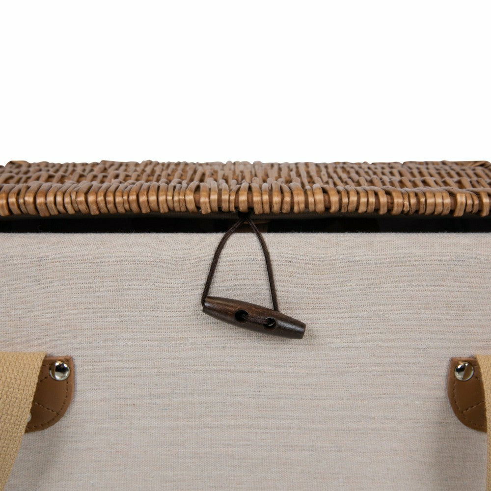 Lemongrove Picnic Basket for 2 - Bees & Lemons | Plow & Hearth