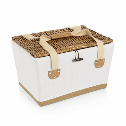 Lemongrove Picnic Basket for 2 - Bees & Lemons | Plow & Hearth