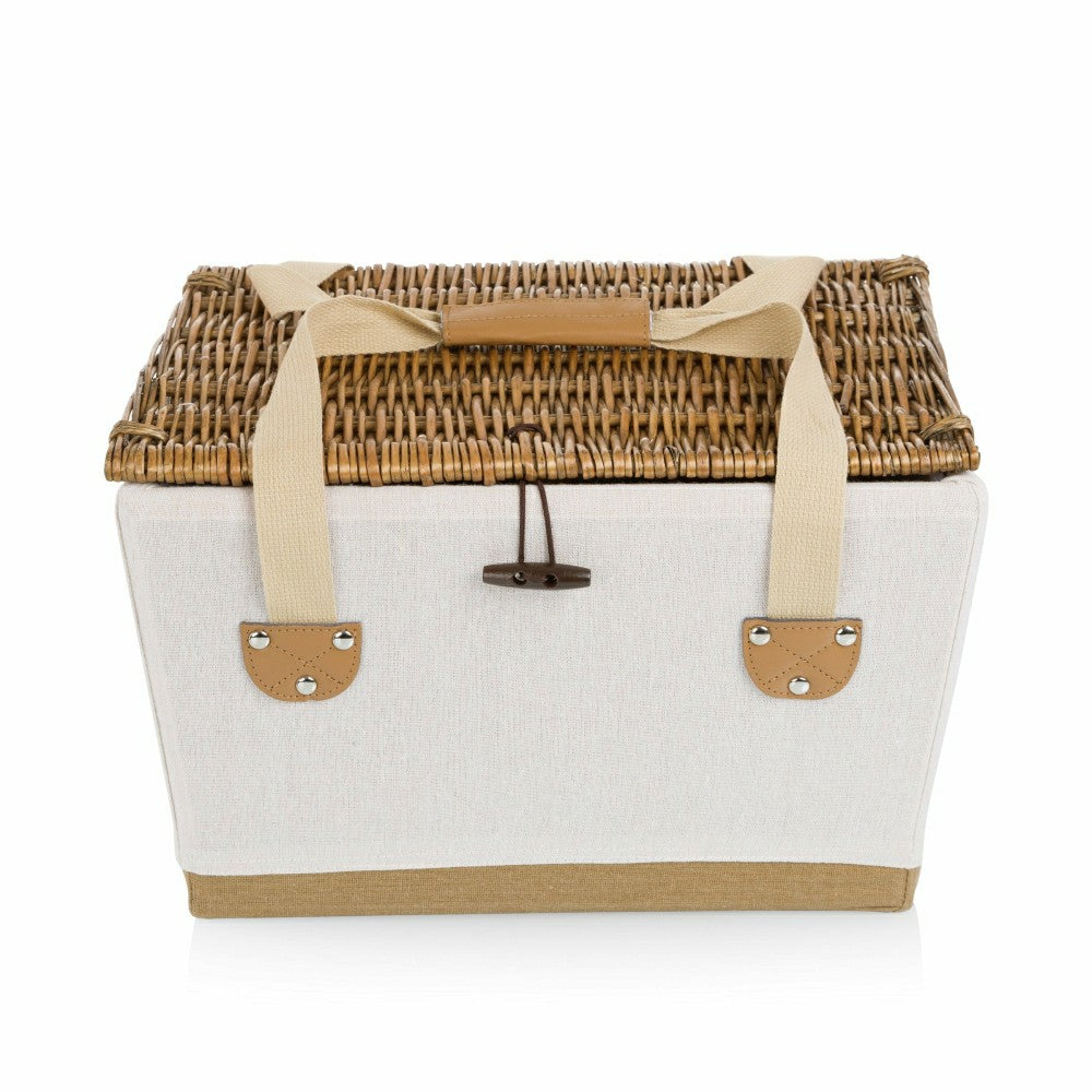 Lemongrove Picnic Basket for 2 - Bees & Lemons | Plow & Hearth