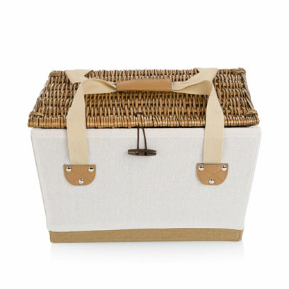 Lemongrove Picnic Basket for 2 - Bees & Lemons | Plow & Hearth