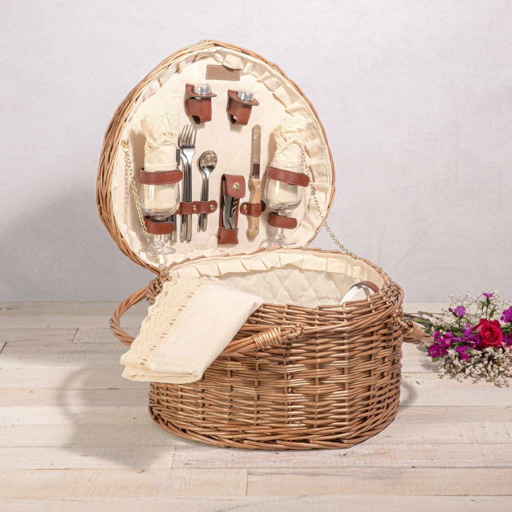 Heart Picnic Basket | Plow & Hearth