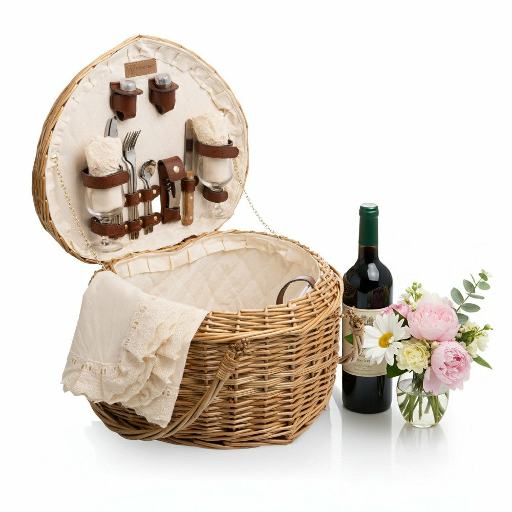 Heart Picnic Basket | Plow & Hearth